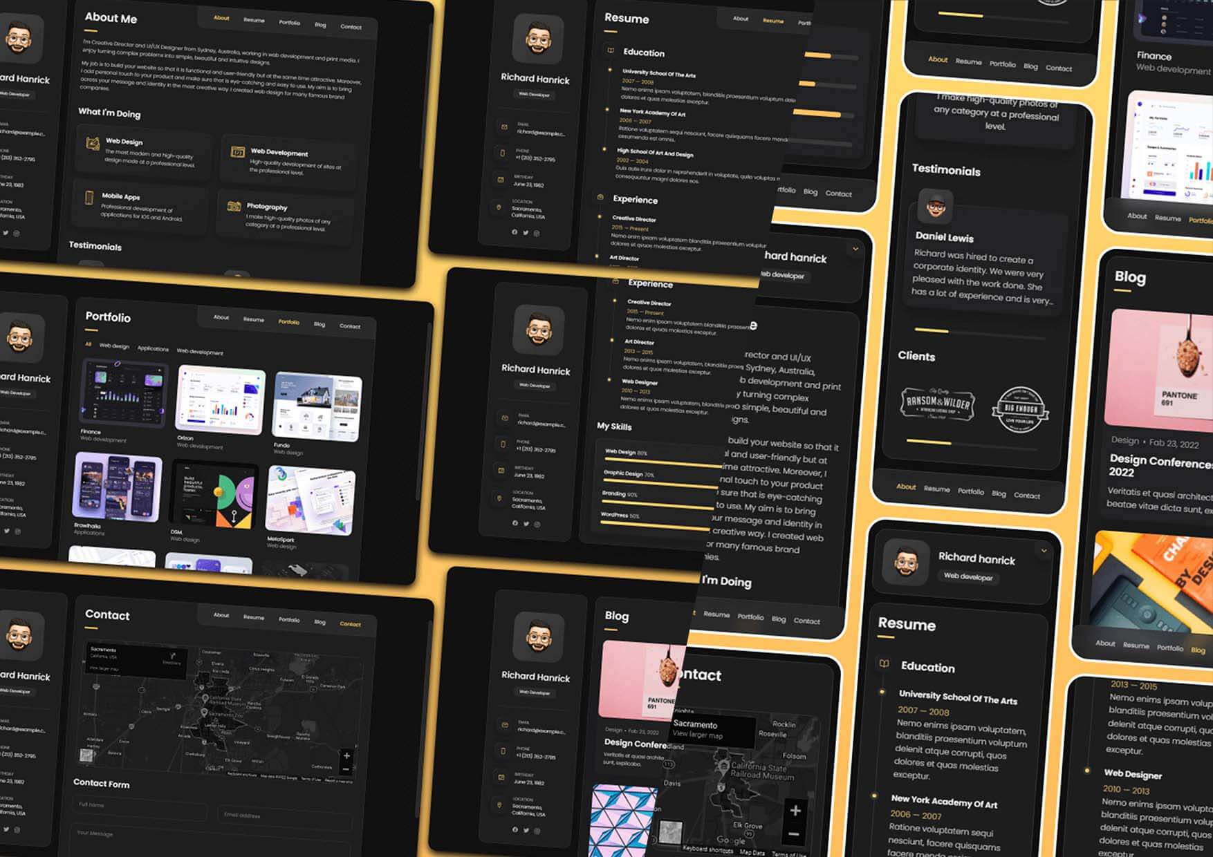Resume-vCard-Collection screenshot 4
