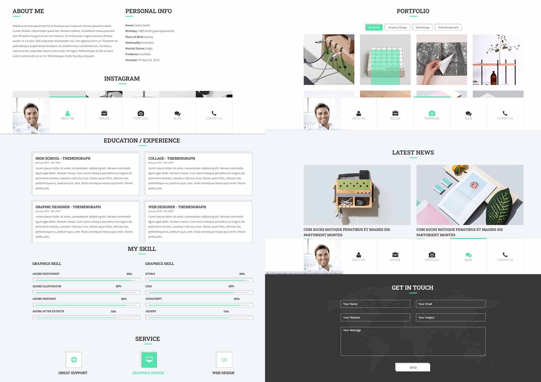 Resume-vCard-Collection screenshot 11