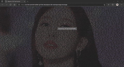 css-text-portrait-builder screenshot 2