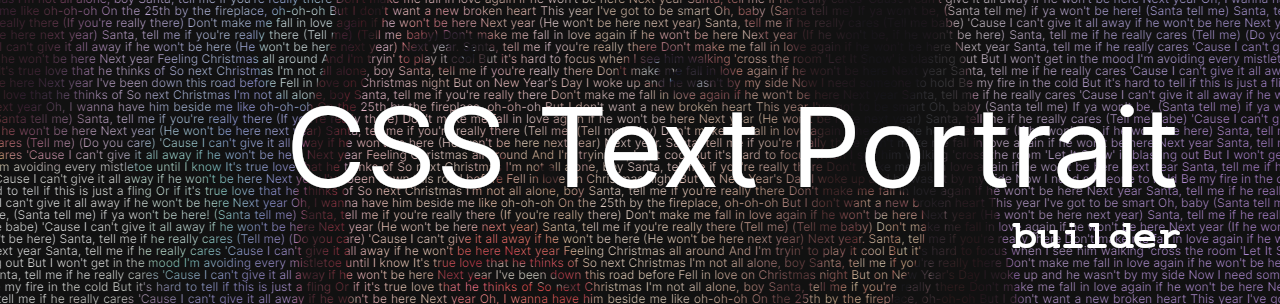 css-text-portrait-builder screenshot 1