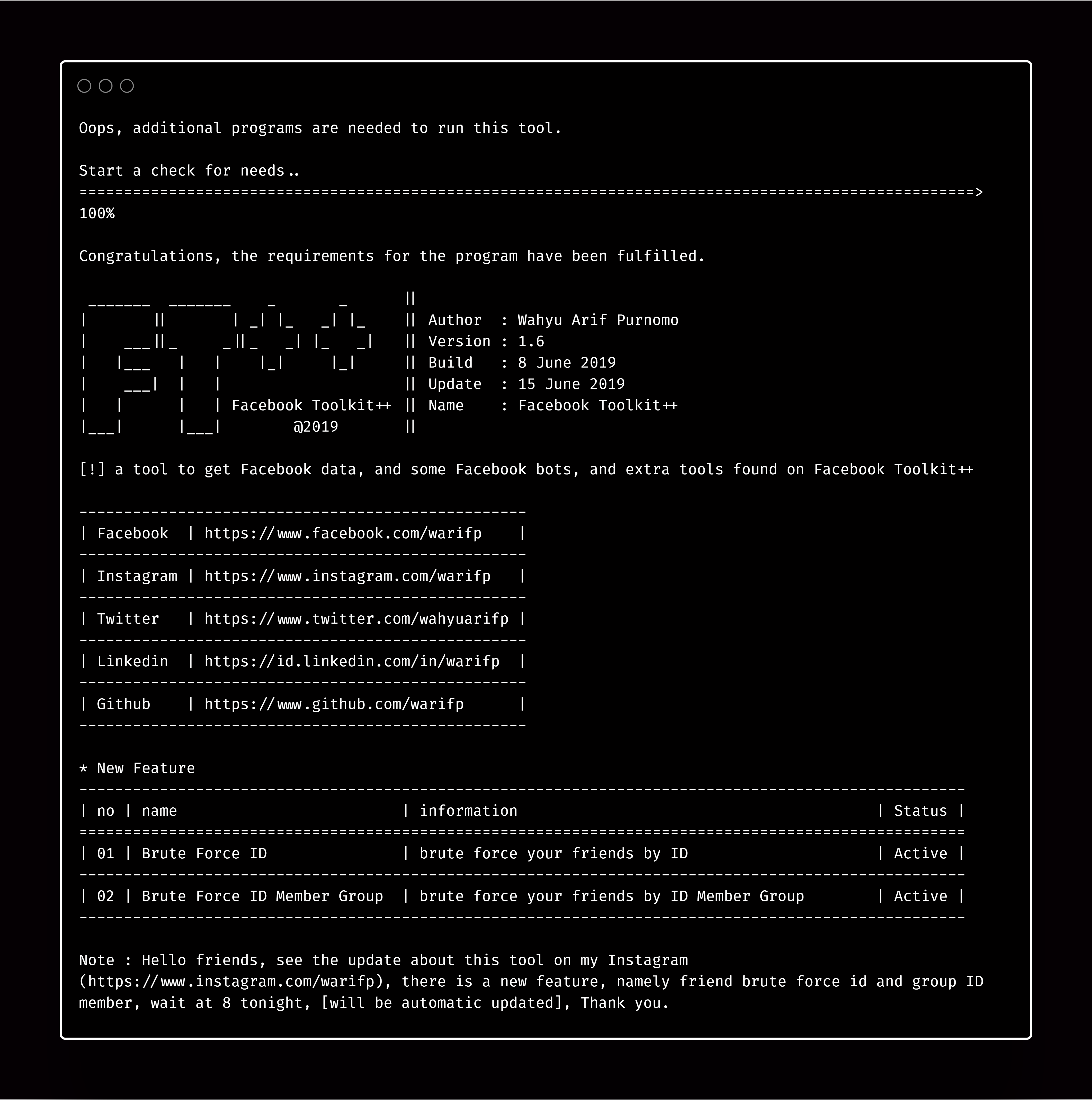 FacebookToolkit screenshot 5
