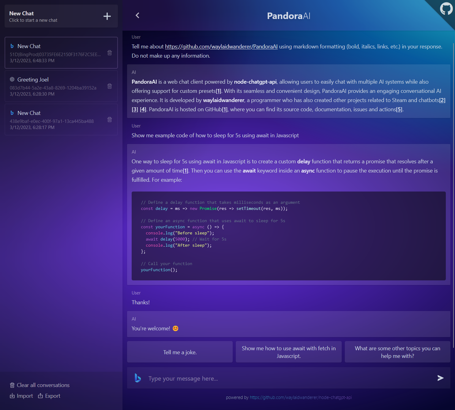 PandoraAI screenshot 1