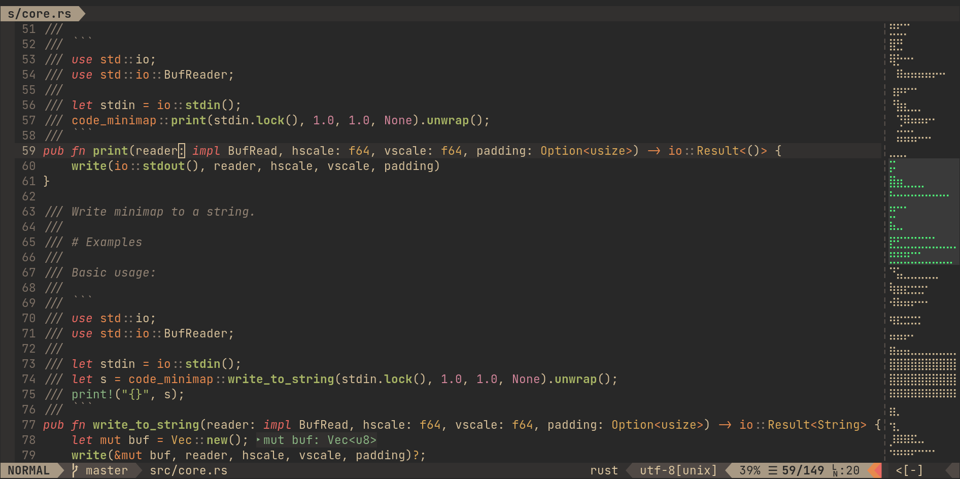 minimap.vim screenshot 2