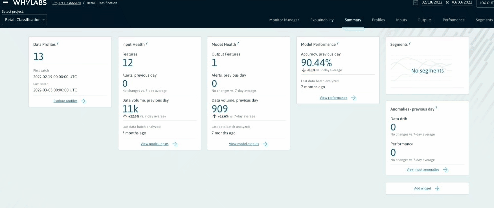whylogs screenshot 6