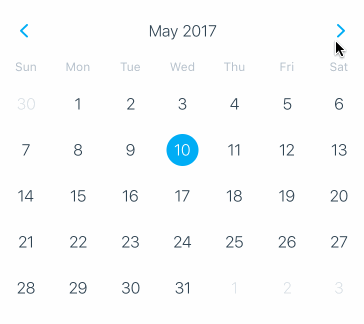 react-native-calendars screenshot 1