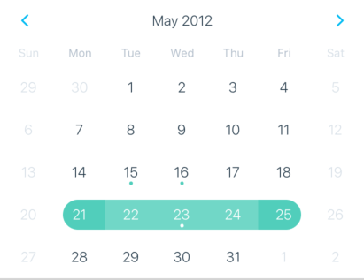 react-native-calendars screenshot 6