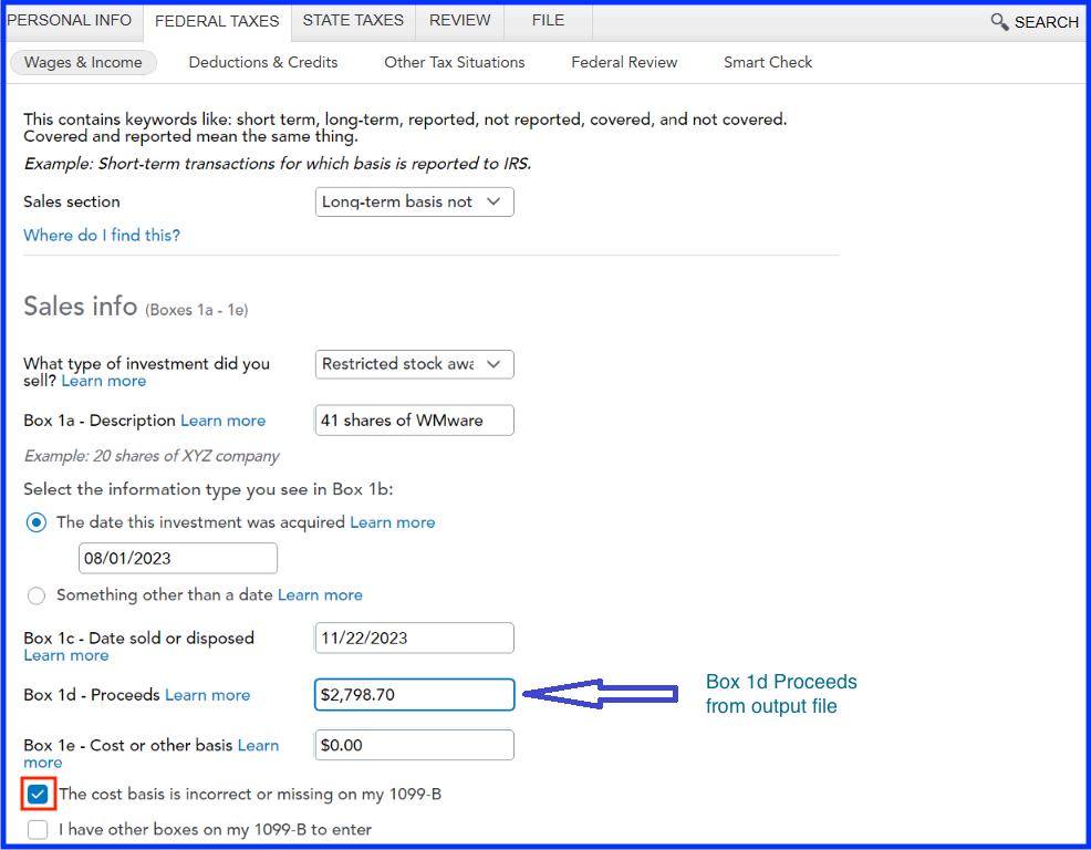 tax-tool screenshot 1