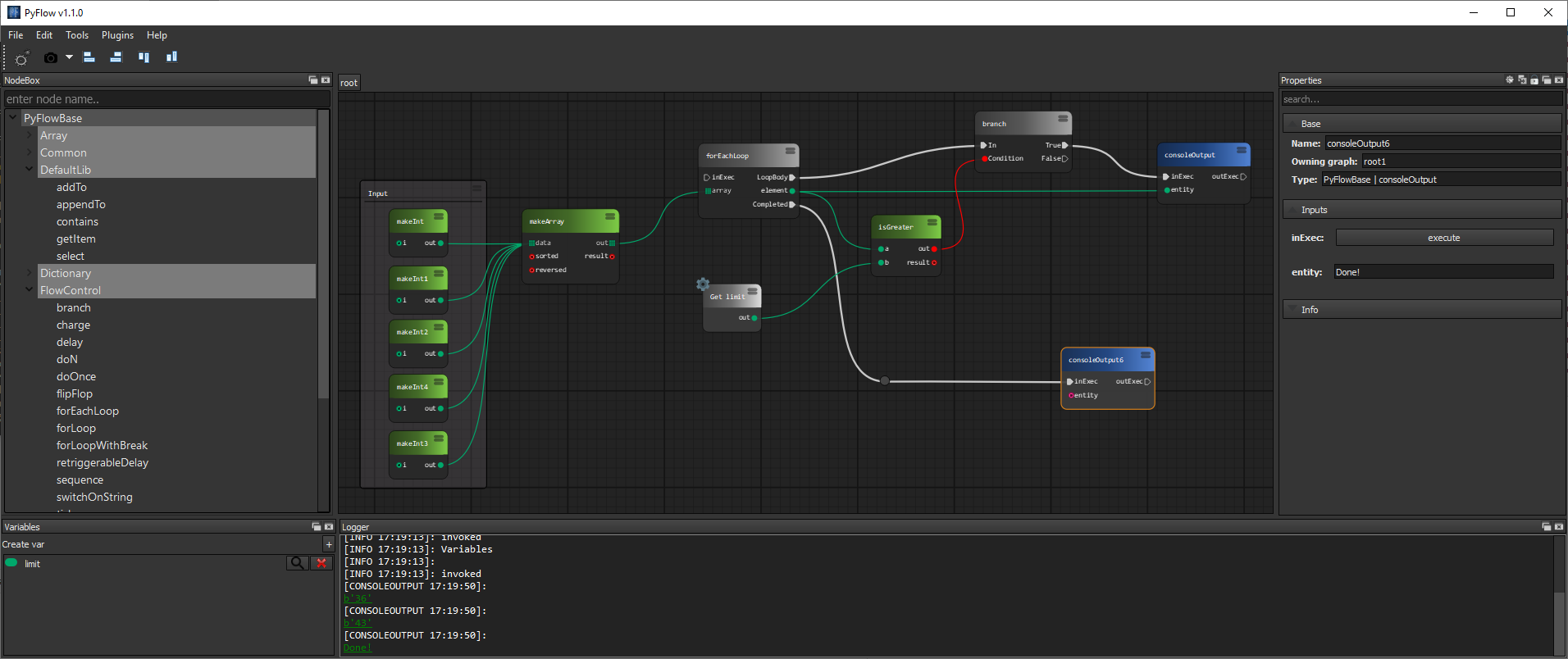 PyFlow screenshot 1