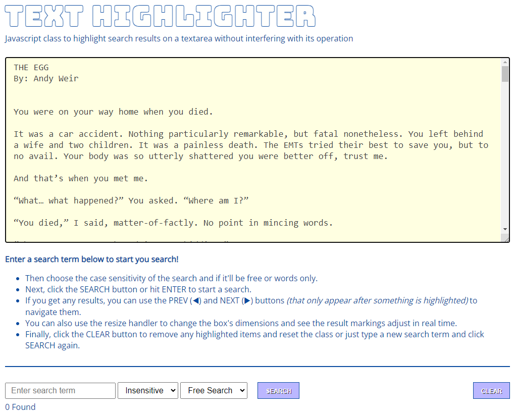 texthighlighter screenshot 1
