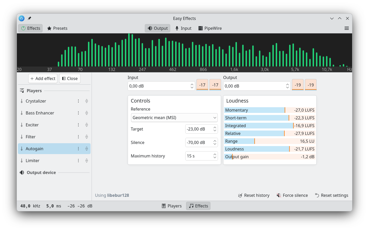easyeffects screenshot 2