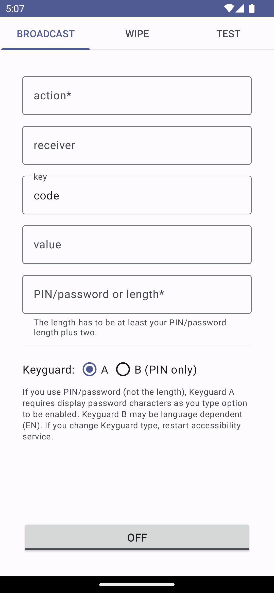 Duress screenshot 1