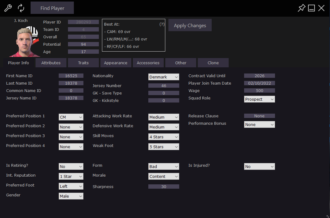 FIFA-23-CM-Cheat-Table screenshot 3