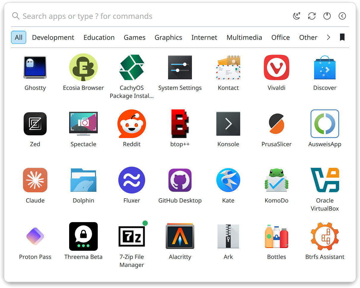 plasma6-applet-appgrid screenshot 1