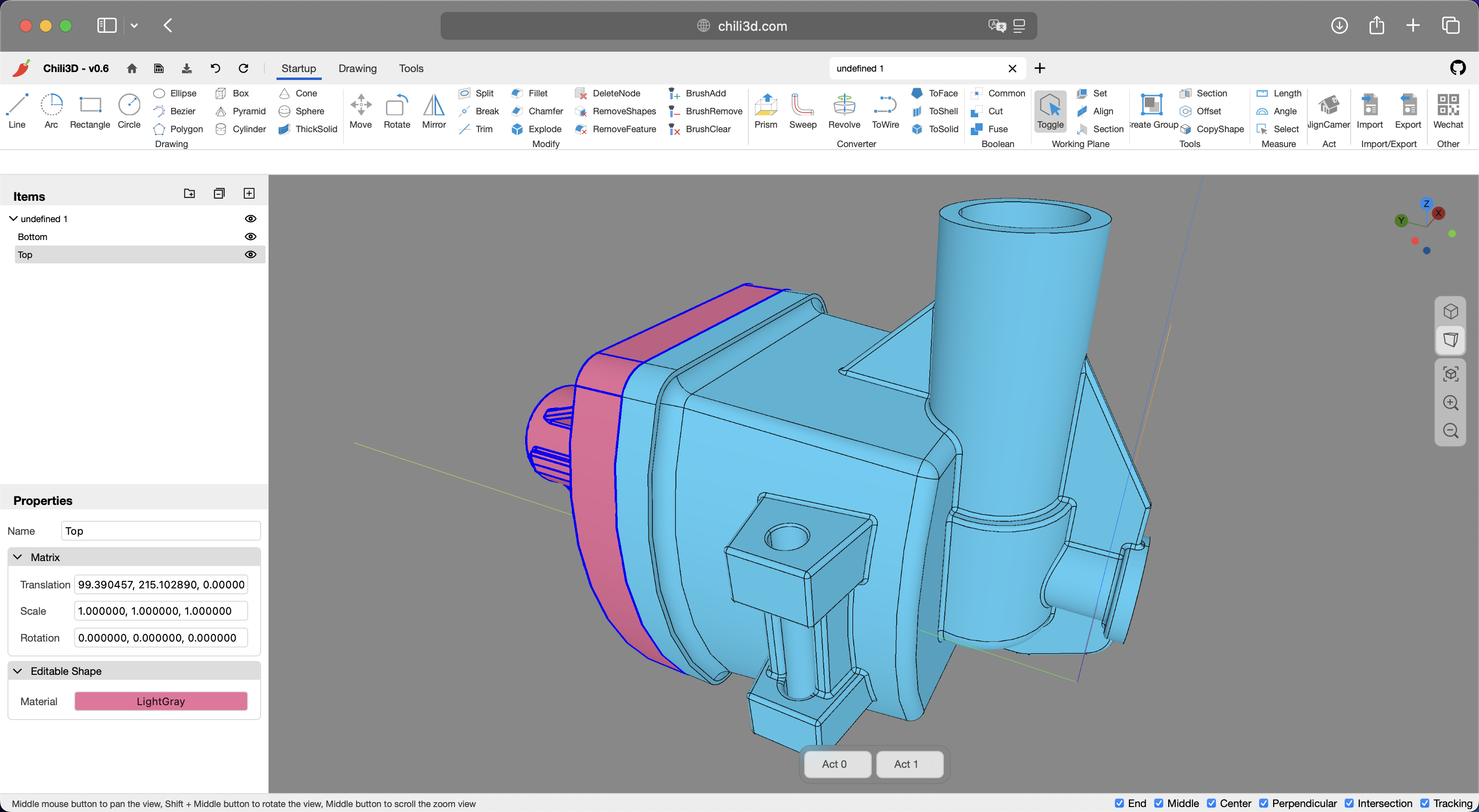 chili3d screenshot 1