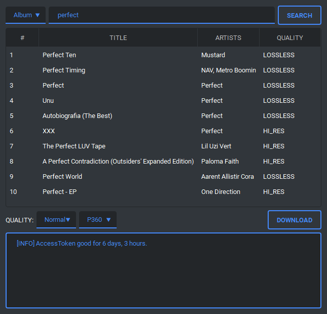 Tidal-Media-Downloader screenshot 2