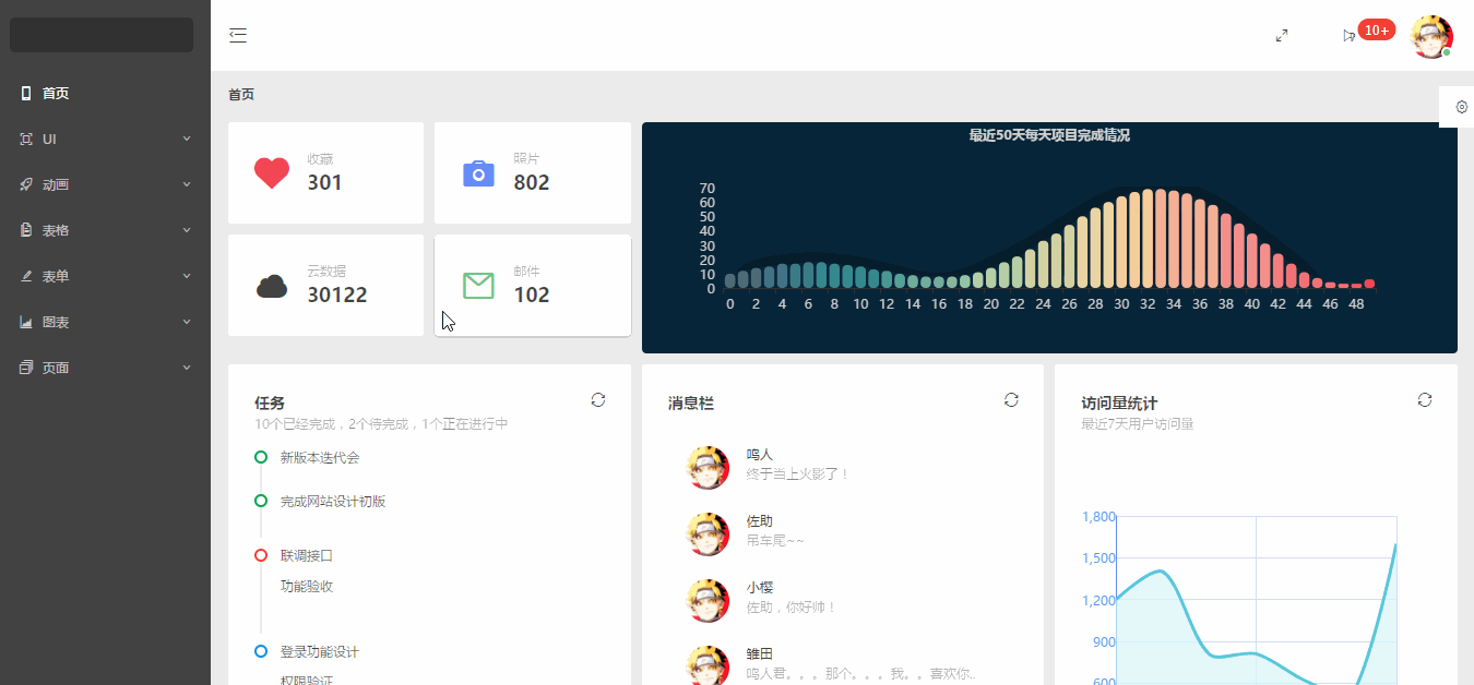 react-admin screenshot 1