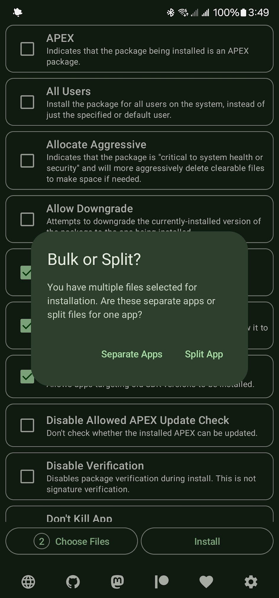 InstallWithOptions screenshot 4