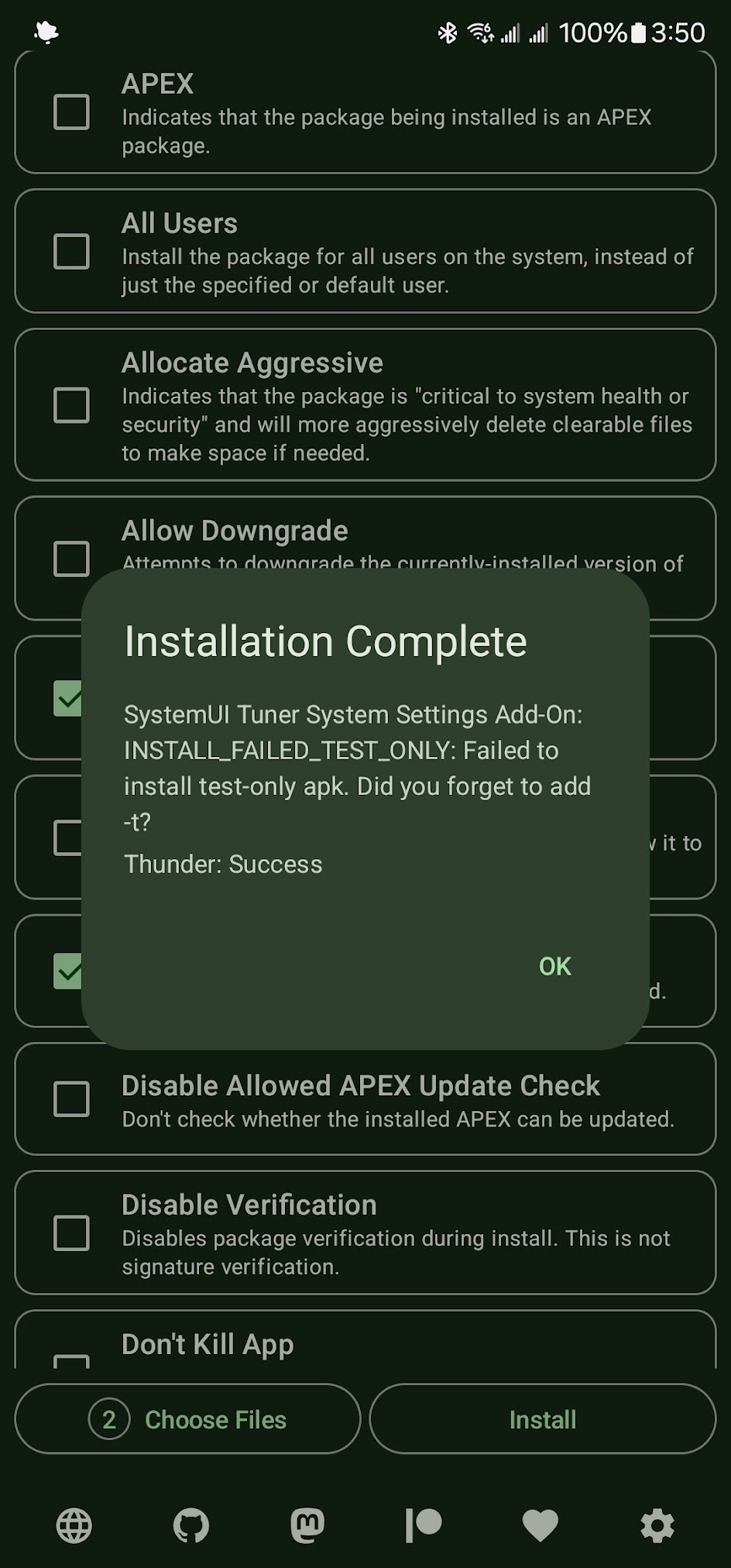 InstallWithOptions screenshot 6