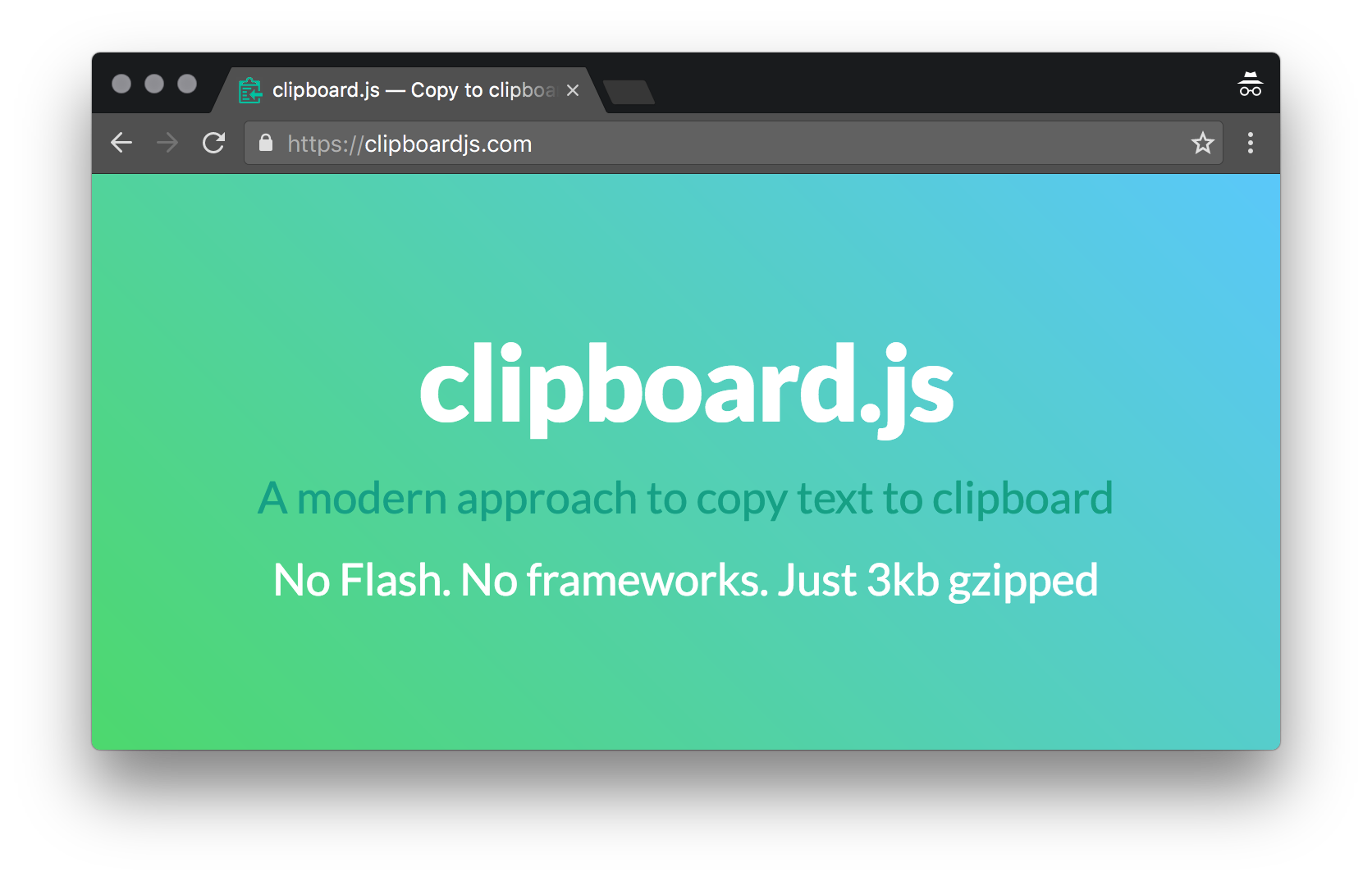 clipboard.js screenshot 1
