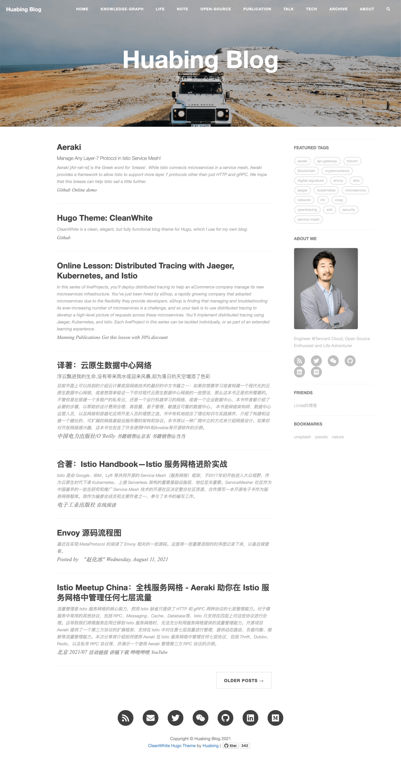 hugo-theme-cleanwhite screenshot 1