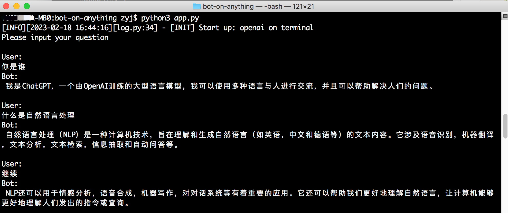 bot-on-anything screenshot 1
