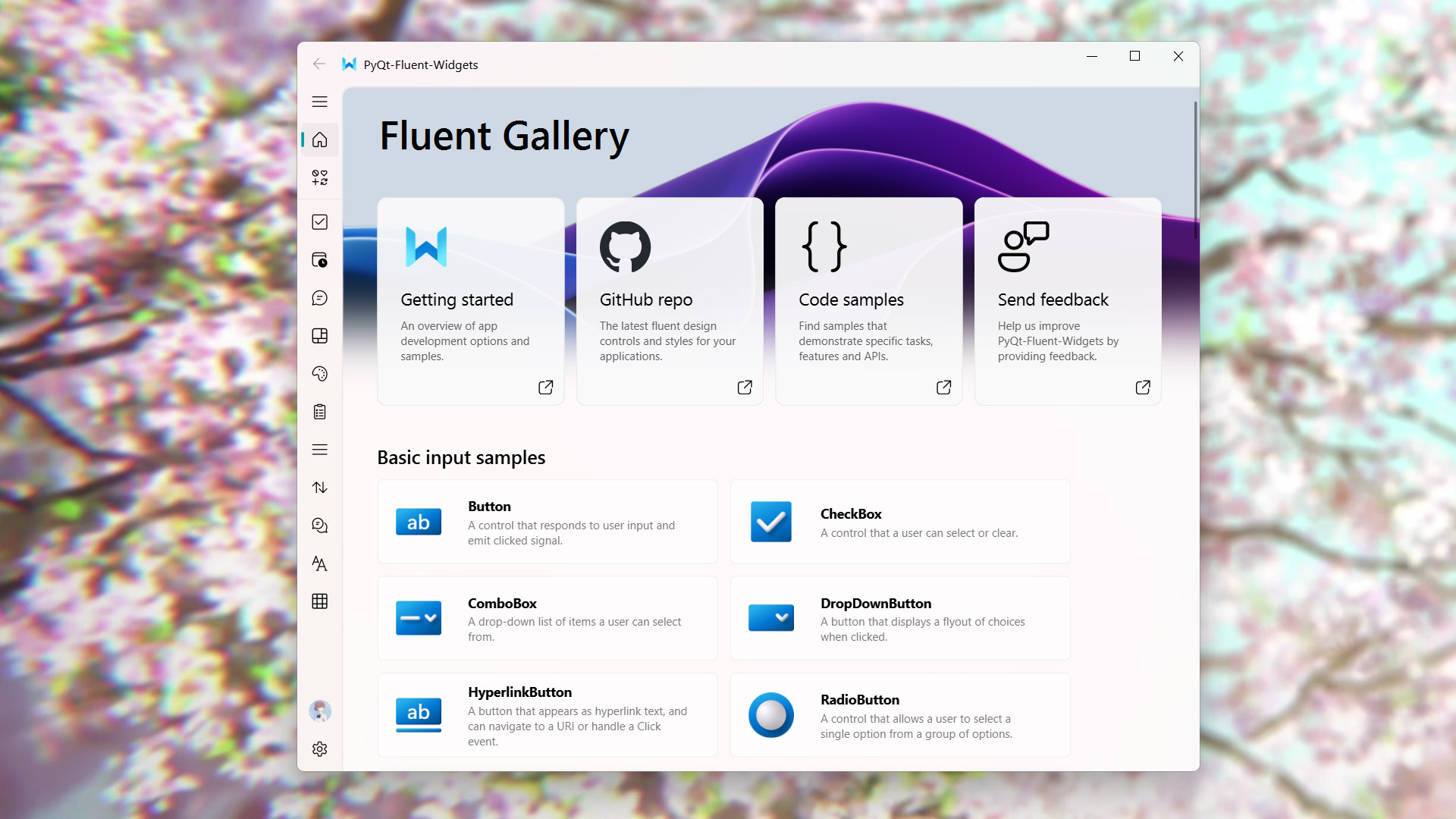 PyQt-Fluent-Widgets screenshot 1