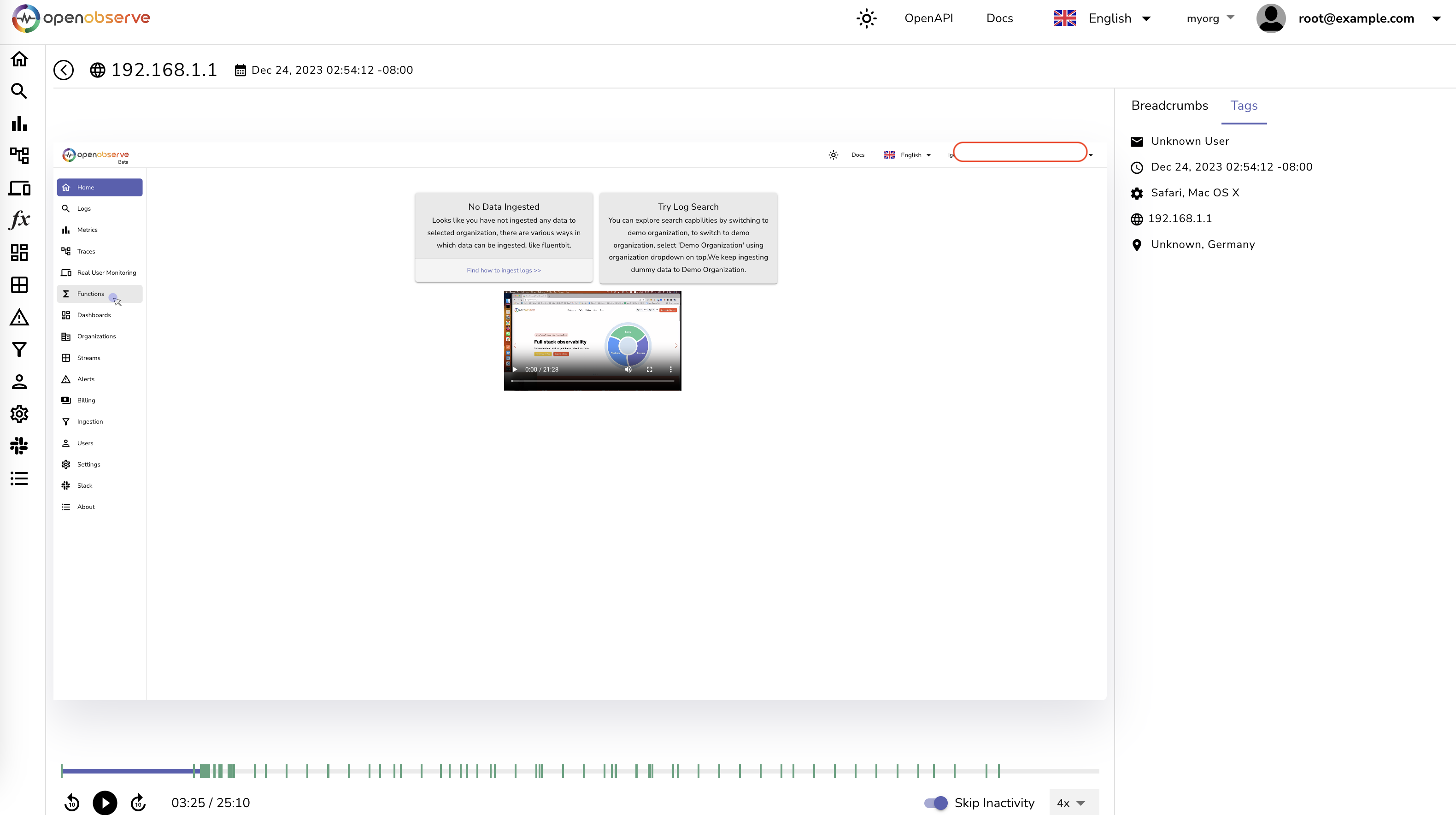 zincobserve screenshot 12
