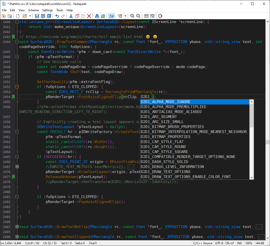 notepad4 screenshot 1