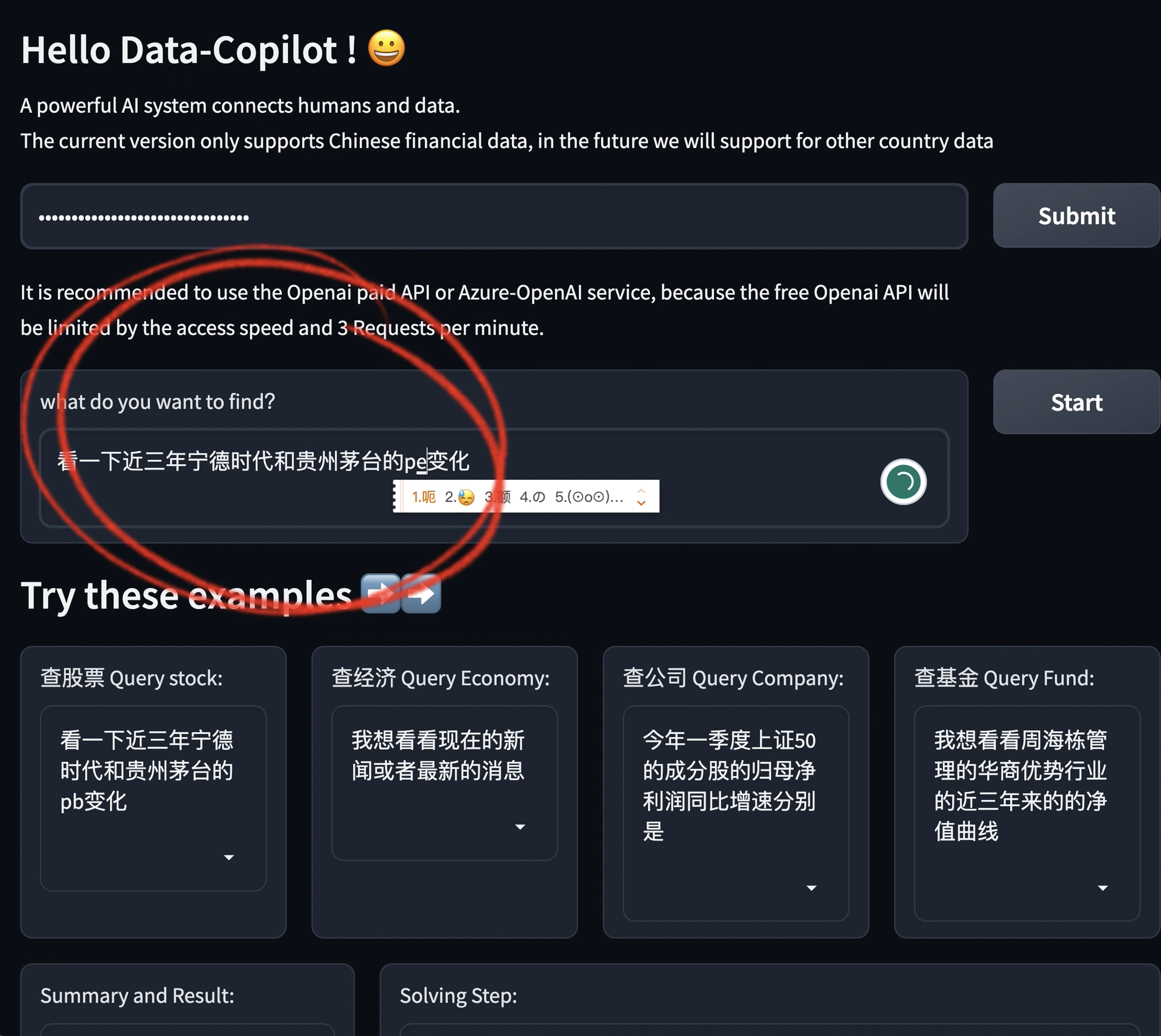 Data-Copilot screenshot 2